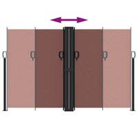 Tenda da Sole Laterale Retrattile Marrone 160x600 cm