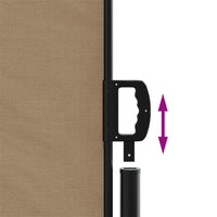 Tenda da Sole Laterale Retrattile Tortora 160x600 cm 4004634