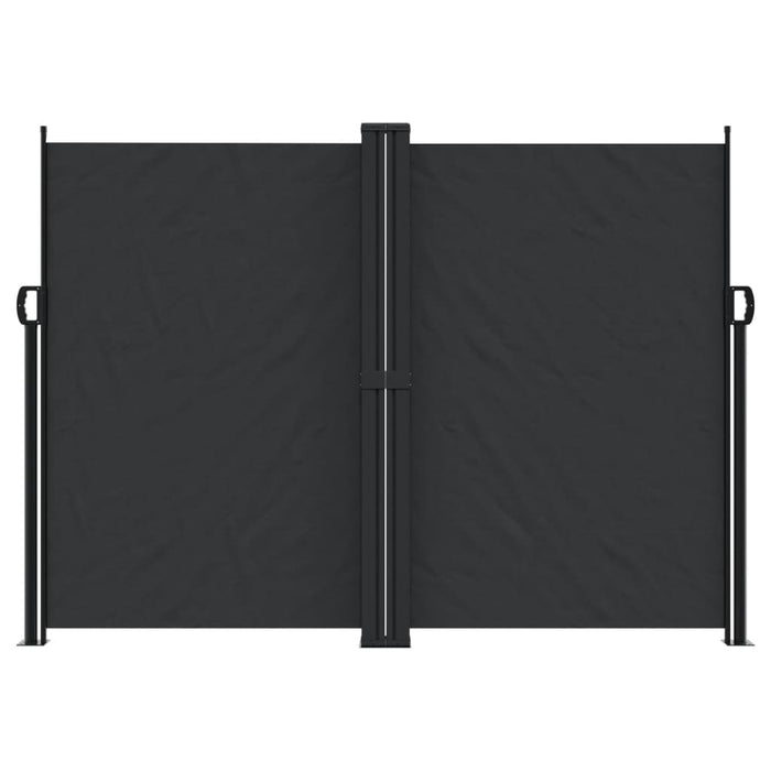 Tenda da Sole Laterale Retrattile Nera 180x600 cm 4004639