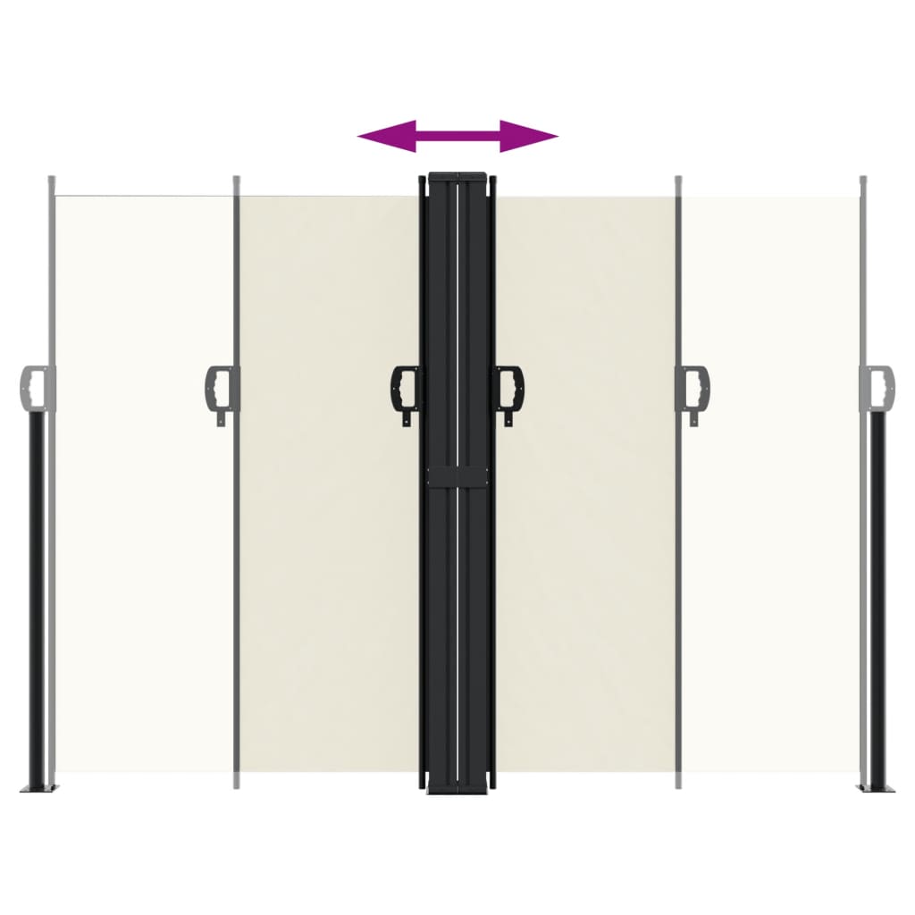 Tenda da Sole Laterale Retrattile Crema 180x600 cm 4004640