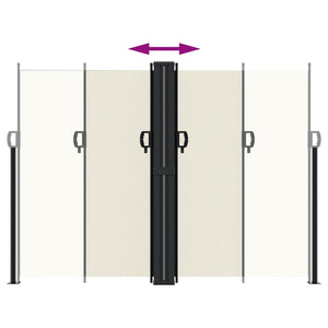 Tenda da Sole Laterale Retrattile Crema 180x600 cm 4004640