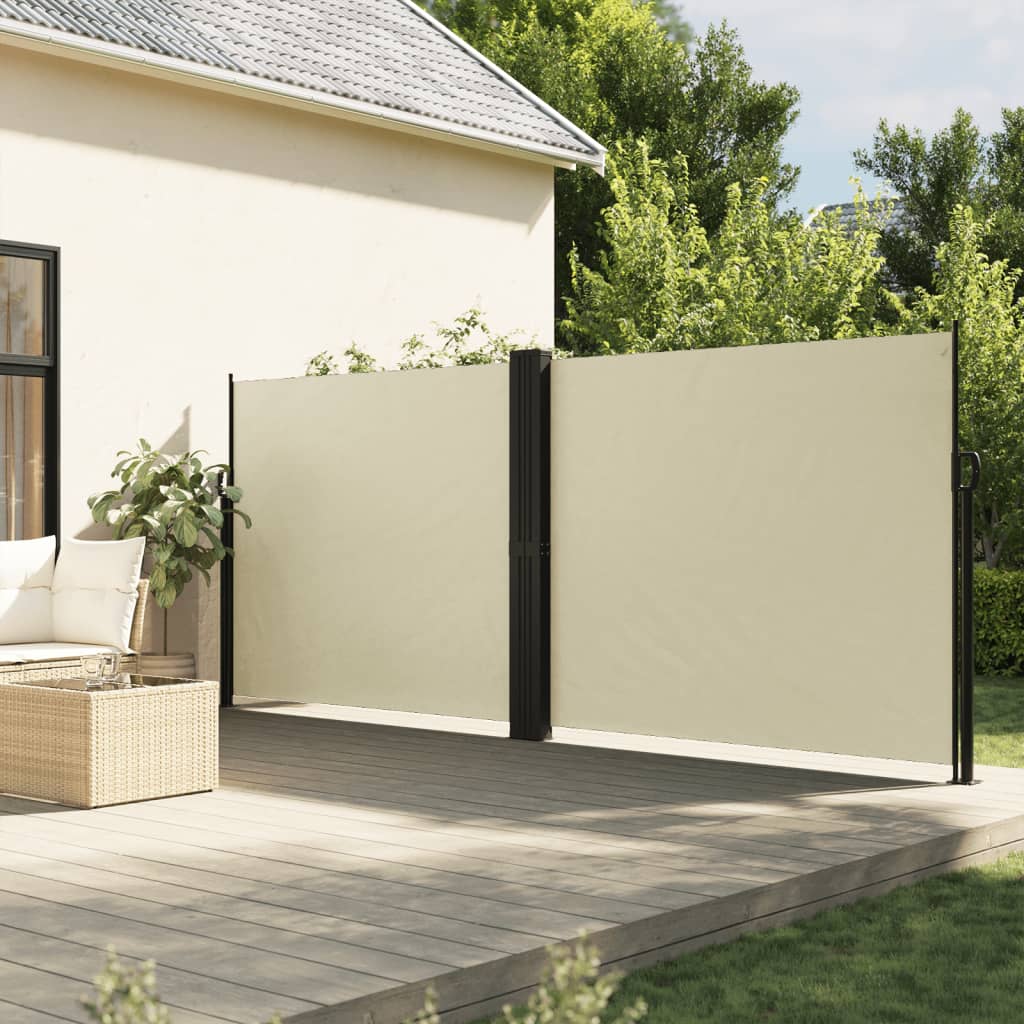 Tenda da Sole Laterale Retrattile Crema 180x600 cm 4004640