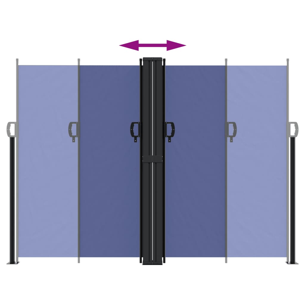 Tenda da Sole Laterale Retrattile Blu 180x600 cm 4004641