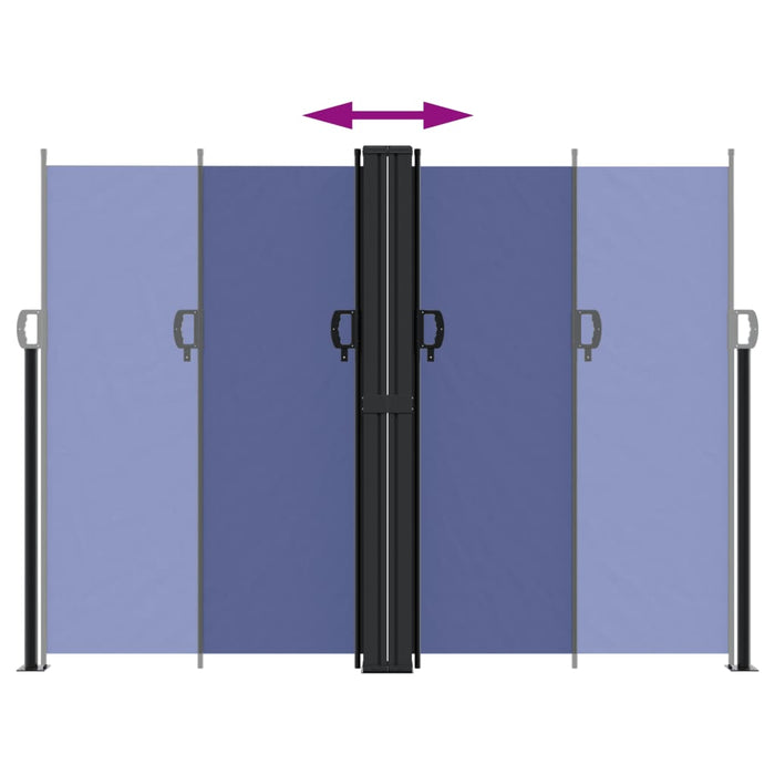 Tenda da Sole Laterale Retrattile Blu 180x600 cm 4004641