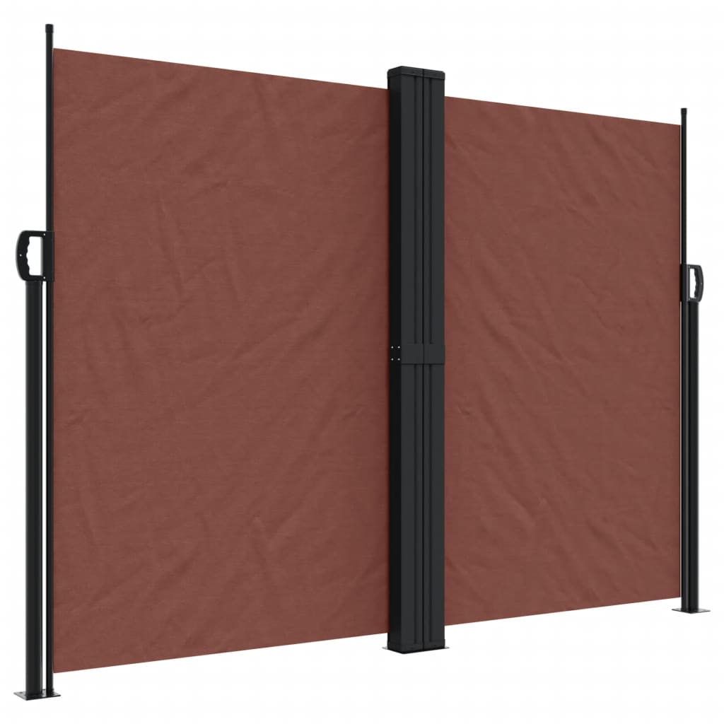 Tenda da Sole Laterale Retrattile Marrone 180x600 cm 4004644
