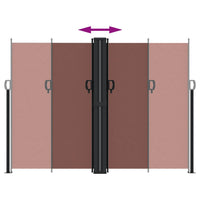 Tenda da Sole Laterale Retrattile Marrone 180x600 cm 4004644