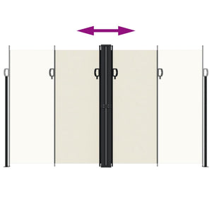 Tenda da Sole Laterale Retrattile Crema 200x600 cm