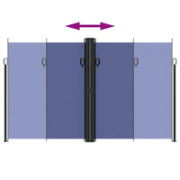 Tenda da Sole Laterale Retrattile Blu 200x600 cm