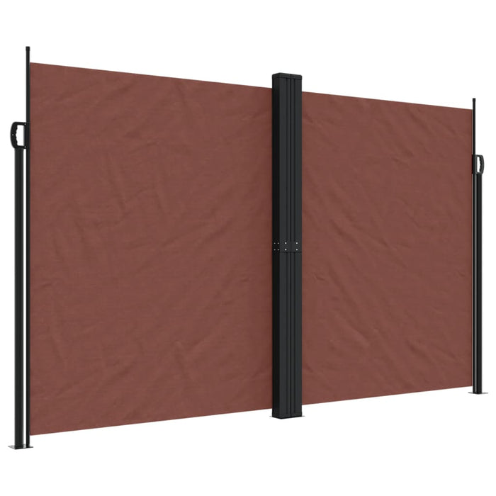 Tenda da Sole Laterale Retrattile Marrone 200x600 cm 4004659