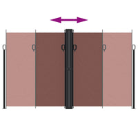 Tenda da Sole Laterale Retrattile Marrone 200x600 cm 4004659