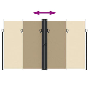 Tenda da Sole Laterale Retrattile Beige 200x600 cm 4004660