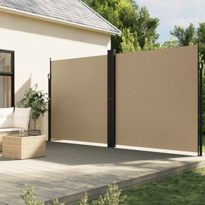 Tenda da Sole Laterale Retrattile Beige 200x600 cm 4004660