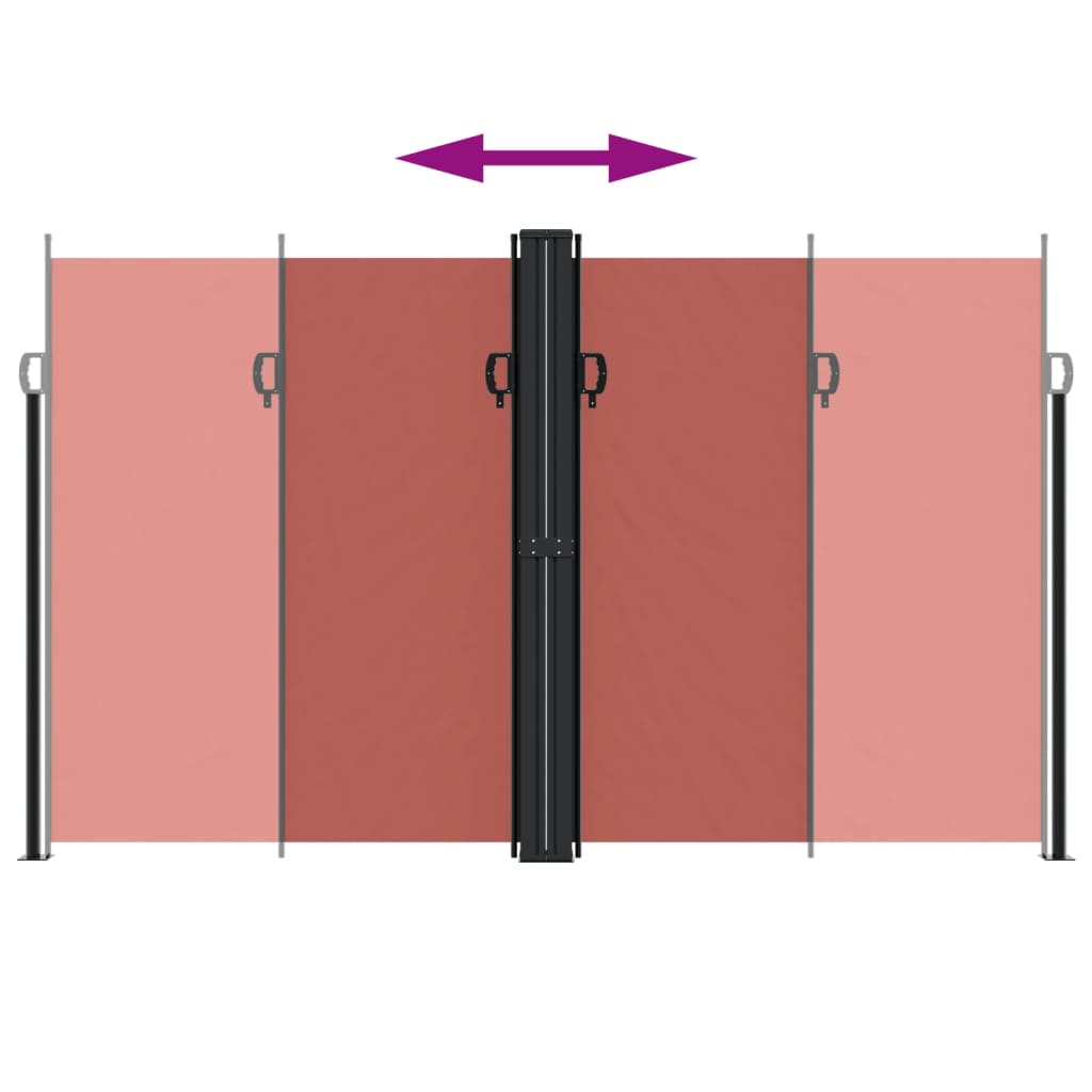 Tenda da Sole Laterale Retrattile Terracotta 200x600 cm 4004663