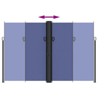 Tenda da Sole Laterale Retrattile Blu 220x600 cm 4004671