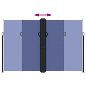 Tenda da Sole Laterale Retrattile Blu 220x600 cm 4004671