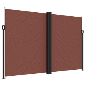 Tenda da Sole Laterale Retrattile Marrone 220x600 cm 4004674