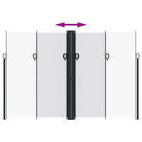 Tenda da Sole Laterale Retrattile Bianco 220x600 cm 4004676