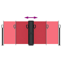 Tenda da Sole Laterale Retrattile Rossa 100x1000 cm 4004687