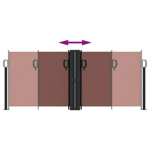 Tenda da Sole Laterale Retrattile Marrone 100x1000 cm 4004689