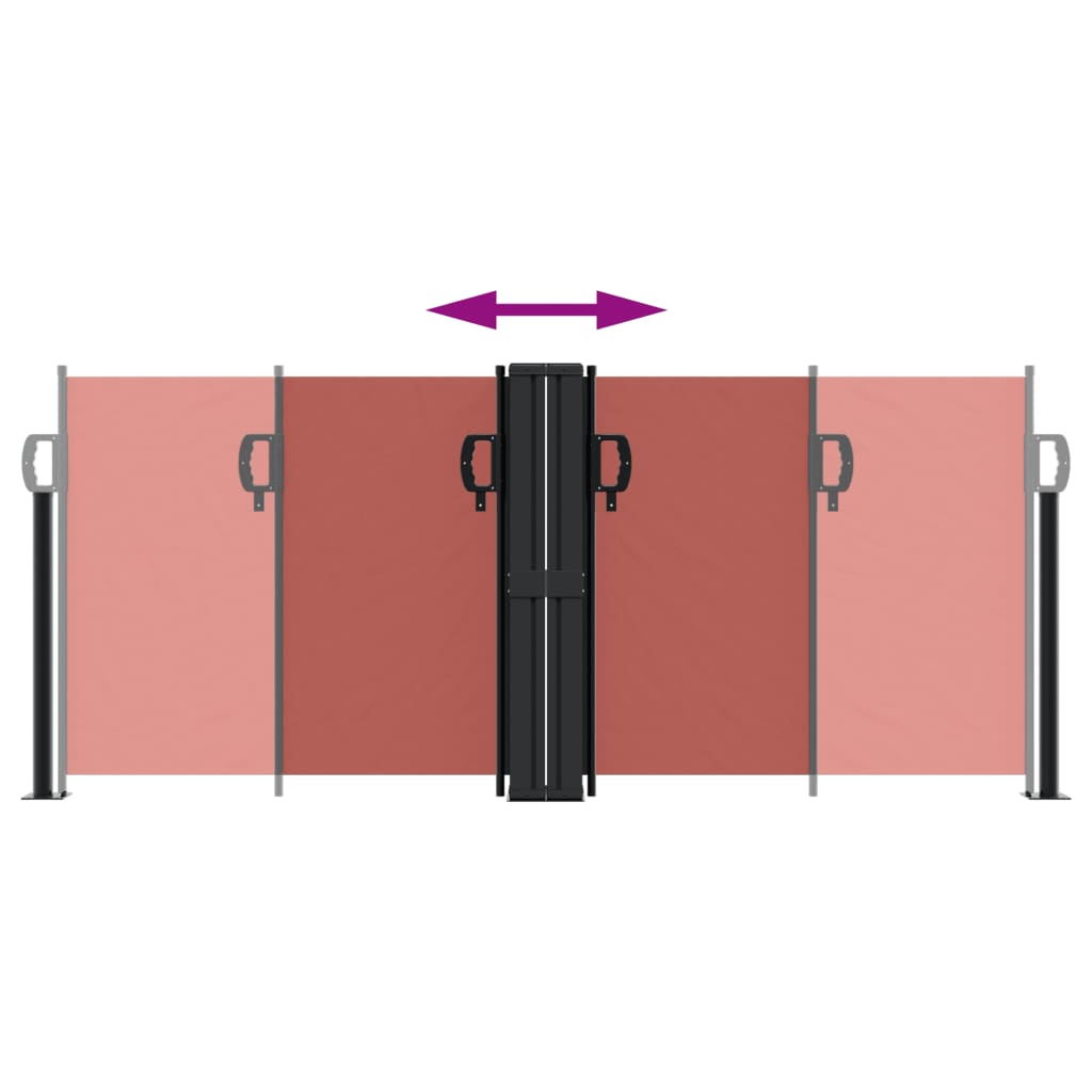 Tenda da Sole Laterale Retrattile Terracotta 100x1000 cm 4004693