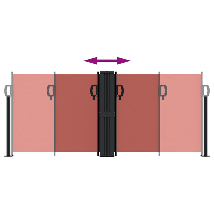 Tenda da Sole Laterale Retrattile Terracotta 100x1000 cm 4004693