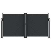 Tenda da Sole Laterale Retrattile Nera 120x1000 cm 4004699