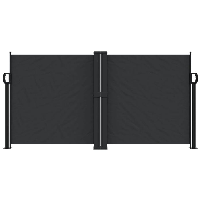 Tenda da Sole Laterale Retrattile Nera 120x1000 cm 4004699