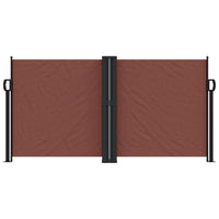 Tenda da Sole Laterale Retrattile Marrone 120x1000 cm 4004704