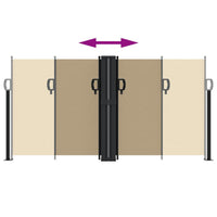 Tenda da Sole Laterale Retrattile Beige 120x1000 cm 4004705