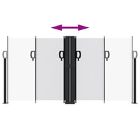 Tenda da Sole Laterale Retrattile Bianca 120x1000 cm 4004706