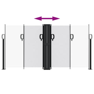 Tenda da Sole Laterale Retrattile Bianca 120x1000 cm