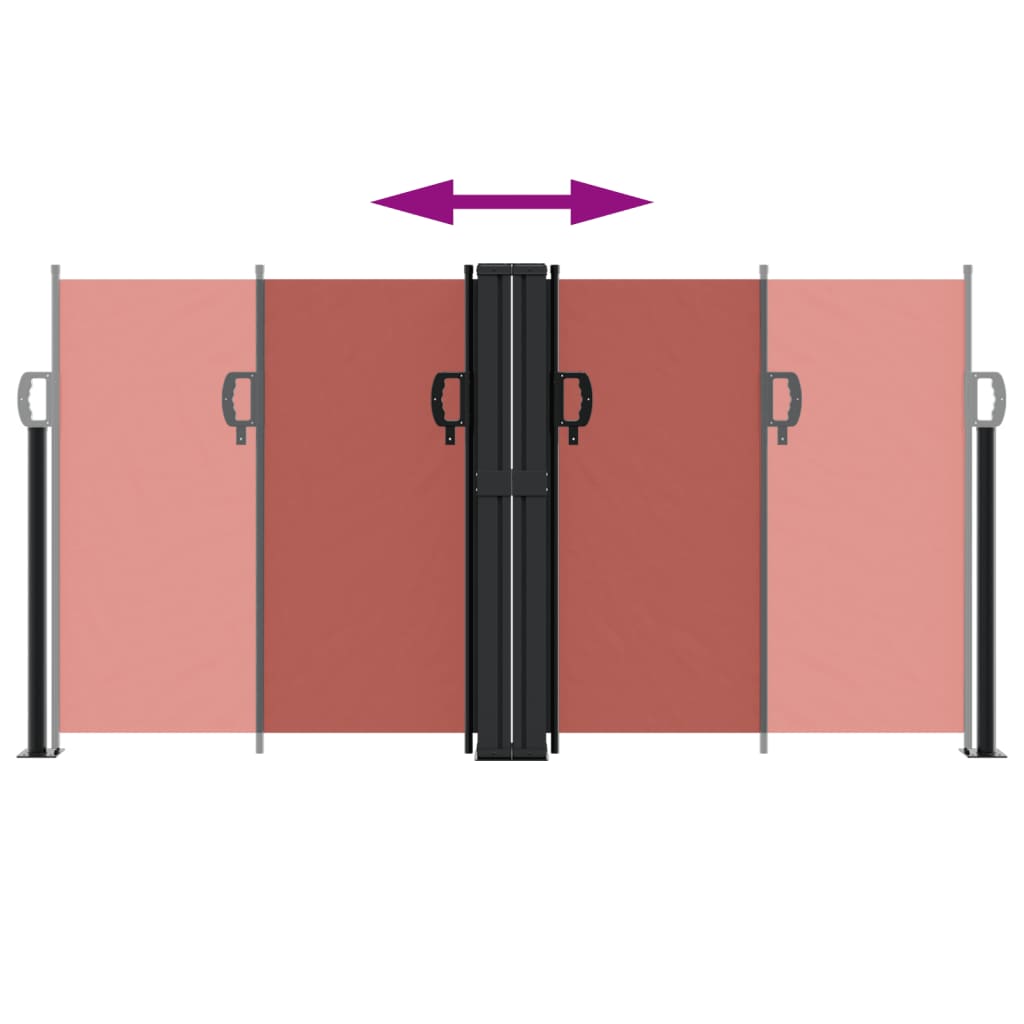 Tenda da Sole Laterale Retrattile Terracotta 120x1000 cm 4004708
