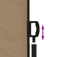 Tenda da Sole Laterale Retrattile Tortora 120x1000 cm 4004709