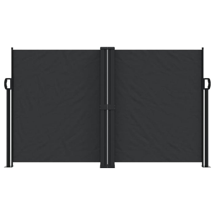 Tenda da Sole Laterale Retrattile Nera 140x1000 cm 4004714