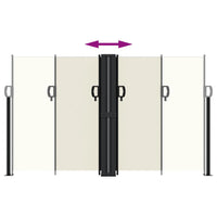 Tenda da Sole Laterale Retrattile Crema 140x1000 cm 4004715