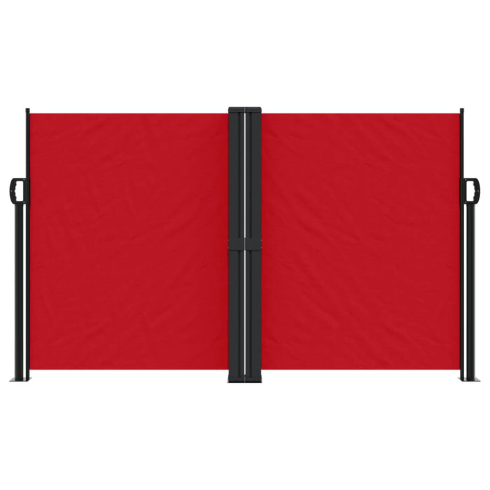 Tenda da Sole Laterale Retrattile Rossa 140x1000 cm 4004717