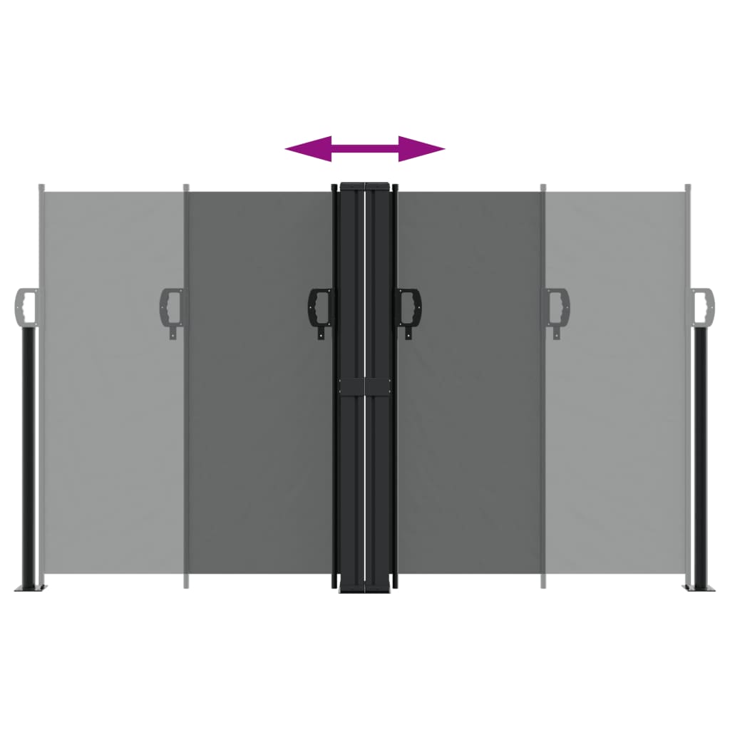 Tenda da Sole Laterale Retrattile Antracite 140x1000 cm 4004718