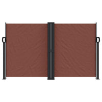 Tenda da Sole Laterale Retrattile Marrone 140x1000 cm 4004719