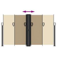 Tenda da Sole Laterale Retrattile Beige 140x1000 cm 4004720