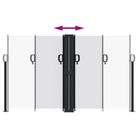 Tenda da Sole Laterale Retrattile Bianca 140x1000 cm 4004721