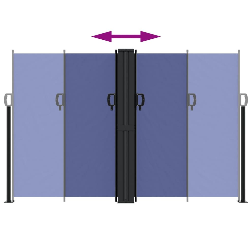 Tenda da Sole Laterale Retrattile Blu 160x1000 cm 4004731