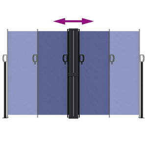 Tenda da Sole Laterale Retrattile Blu 160x1000 cm 4004731