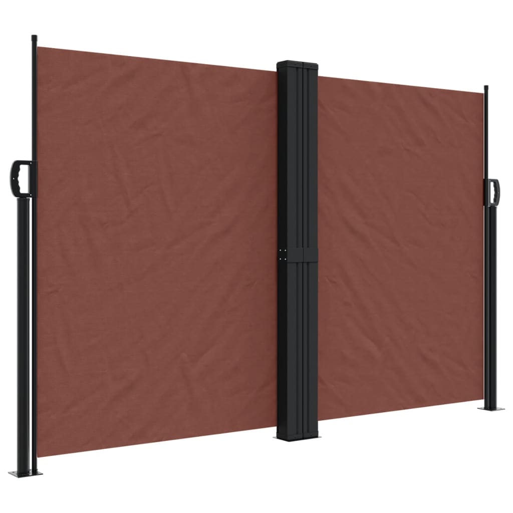 Tenda da Sole Laterale Retrattile Marrone 160x1000 cm 4004734