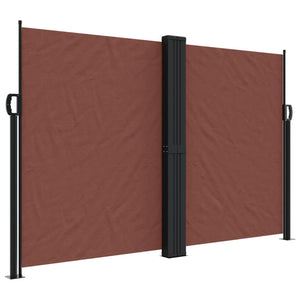 Tenda da Sole Laterale Retrattile Marrone 160x1000 cm 4004734