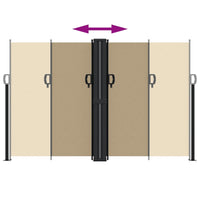 Tenda da Sole Laterale Retrattile Beige 160x1000 cm 4004735