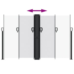 Tenda da Sole Laterale Retrattile Bianca 160x1000 cm 4004736