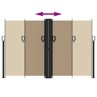 Tenda da Sole Laterale Retrattile Tortora 160x1000 cm