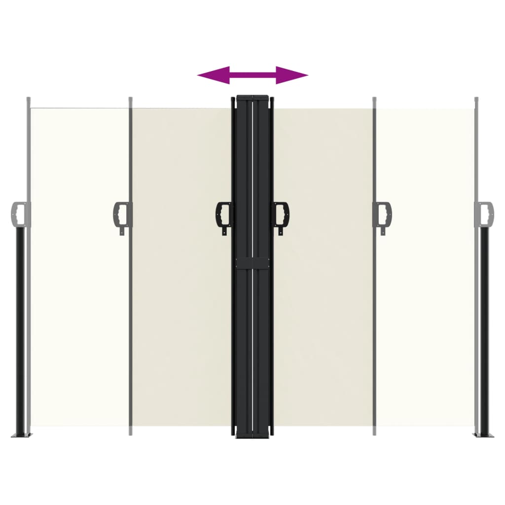 Tenda da Sole Laterale Retrattile Crema 180x1000 cm 4004745