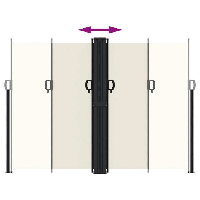 Tenda da Sole Laterale Retrattile Crema 180x1000 cm 4004745