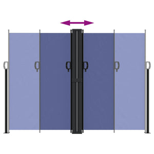 Tenda da Sole Laterale Retrattile Blu 180x1000 cm 4004746